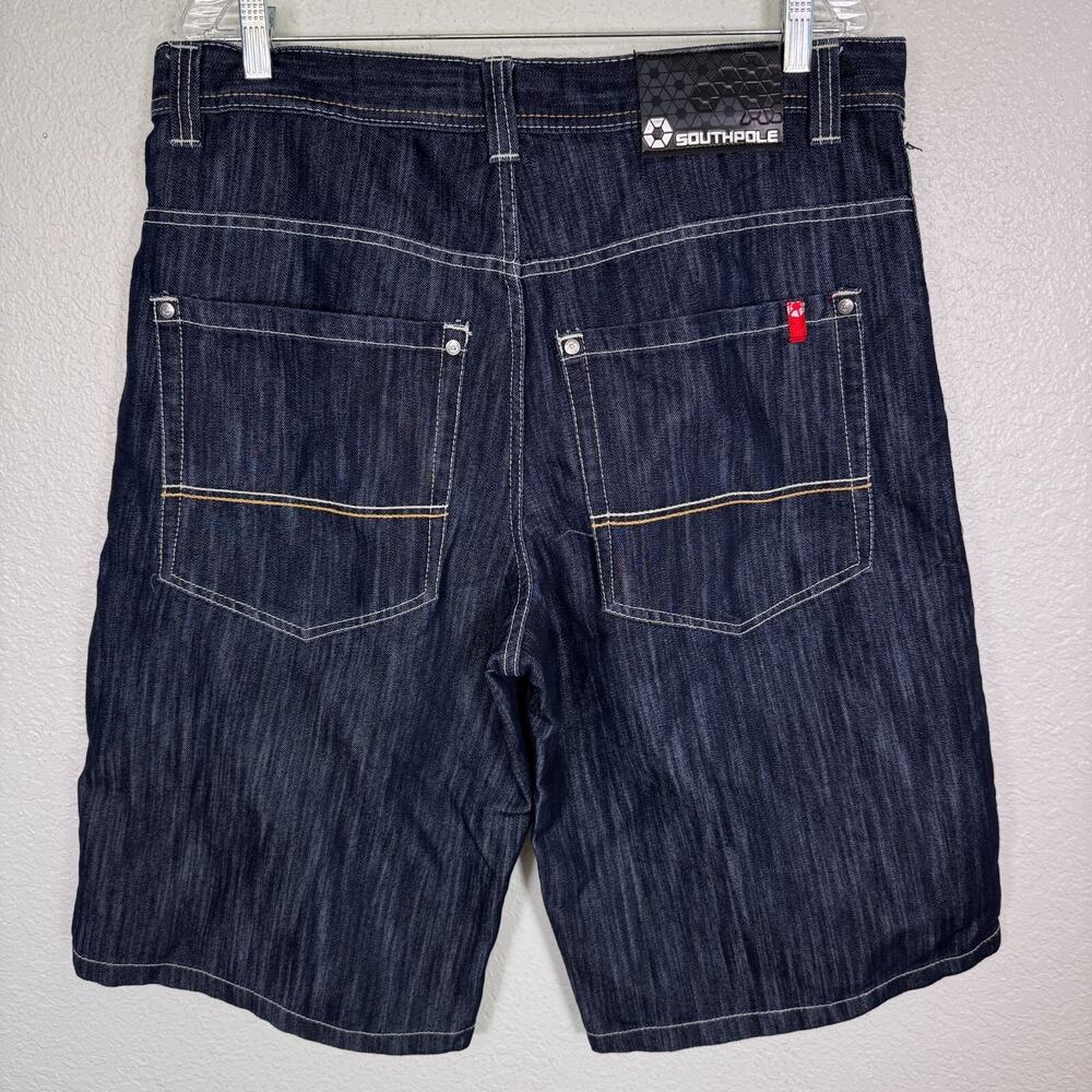 South Pole Men's Dark Blue Jean Shorts